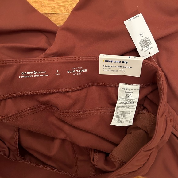 OldNavy High-Waisted Powersoft Coze Edition Slim Taper Pants- Large Tall - Picture 7 of 7